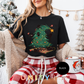 Cute Cat Christmas Tree | Christmas Cat Tree Climber T-shirt & Sweatshirt